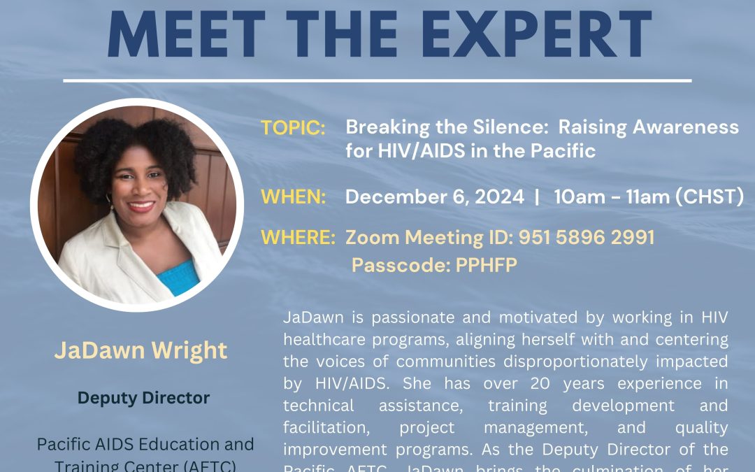 Join Us for Our Final “Meet the Expert” Session of 2024!